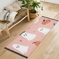 thumbnail image 1 of Yayeee Runner Rug for Bedroom 2'x6' Machine Washable Hallway Non Slip Mat, Pink Cartoon Halloween, 1 of 8