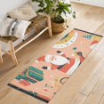 thumbnail image 1 of Yayeee Runner Rug for Bedroom 2'x6' Machine Washable Hallway Non Slip Mat, Pink Christmas Santa, 1 of 8