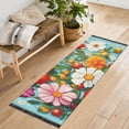 thumbnail image 1 of Yayeee Runner Rug for Bedroom 2'x6' Machine Washable Hallway Non Slip Mat, Pink Floral Tomatoes, 1 of 8