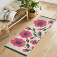 thumbnail image 1 of Yayeee Runner Rug for Bedroom 2'x6' Machine Washable Hallway Non Slip Mat, Pink Flowers, 1 of 8