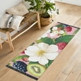 thumbnail image 1 of Yayeee Runner Rug for Bedroom 2'x6' Machine Washable Hallway Non Slip Mat, Pink Raspberries, 1 of 8