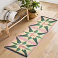 thumbnail image 1 of Yayeee Runner Rug for Bedroom 2'x6' Machine Washable Hallway Non Slip Mat, Pink Symmetrical Stars, 1 of 8