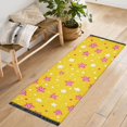 thumbnail image 1 of Yayeee Runner Rug for Bedroom 2'x6' Machine Washable Hallway Non Slip Mat, Pink White Stars, 1 of 8