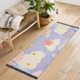thumbnail image 1 of Yayeee Runner Rug for Bedroom 2'x6' Machine Washable Hallway Non Slip Mat, Purple Clouds, 1 of 8