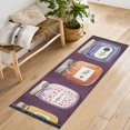 thumbnail image 1 of Yayeee Runner Rug for Bedroom 2'x6' Machine Washable Hallway Non Slip Mat, Purple Jam, 1 of 8