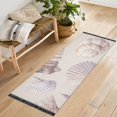 thumbnail image 1 of Yayeee Runner Rug for Bedroom 2'x6' Machine Washable Hallway Non Slip Mat, Purple Watercolor Seashells, 1 of 8