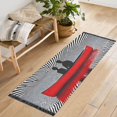 thumbnail image 1 of Yayeee Runner Rug for Bedroom 2'x6' Machine Washable Hallway Non Slip Mat, Red Boat, 1 of 8