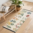 thumbnail image 1 of Yayeee Runner Rug for Bedroom 2'x6' Machine Washable Hallway Non Slip Mat, Red Floral, 1 of 8