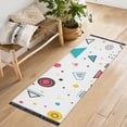thumbnail image 1 of Yayeee Hallway Runner Rug 2'x6' Non Slip Machine Washable with Rubber Backing, Red Simple Shapes, 1 of 8