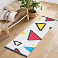 thumbnail image 1 of Yayeee Hallway Runner Rug 2'x6' Non Slip Machine Washable with Rubber Backing, Red Triangles, 1 of 8