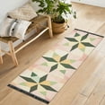 thumbnail image 1 of Yayeee Runner Rug for Bedroom 2'x6' Machine Washable Hallway Non Slip Mat, Retro Black Stars, 1 of 8