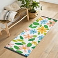 thumbnail image 1 of Yayeee Runner Rug for Bedroom 2'x6' Machine Washable Hallway Non Slip Mat, Retro Blue Floral, 1 of 8