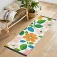 thumbnail image 1 of Yayeee Runner Rug for Bedroom 2'x6' Machine Washable Hallway Non Slip Mat, Retro Orange Floral, 1 of 8