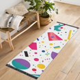 thumbnail image 1 of Yayeee Hallway Runner Rug 2'x6' Non Slip Machine Washable with Rubber Backing, Retro Round, 1 of 8