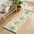 thumbnail image 1 of Yayeee Runner Rug for Bedroom 2'x6' Machine Washable Hallway Non Slip Mat, Retro Symmetrical Stars, 1 of 8