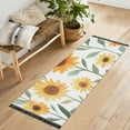thumbnail image 1 of Yayeee Runner Rug for Bedroom 2'x6' Machine Washable Hallway Non Slip Mat, Sunflowers and Leaves Pattern, 1 of 8