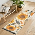 thumbnail image 1 of Yayeee Hallway Runner Rug 2'x6' Non Slip Machine Washable with Rubber Backing, Watercolor Sunflowers and Leaves, 1 of 8