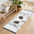 thumbnail image 1 of Yayeee Hallway Runner Rug 2'x6' Non Slip Machine Washable with Rubber Backing, White Cat, 1 of 8