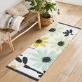 thumbnail image 1 of Yayeee Runner Rug for Bedroom 2'x6' Machine Washable Hallway Non Slip Mat, White Flower, 1 of 8