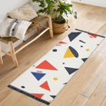 thumbnail image 1 of Yayeee Runner Rug for Bedroom 2'x6' Machine Washable Hallway Non Slip Mat, White Geometric, 1 of 8