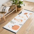thumbnail image 1 of Yayeee Runner Rug for Bedroom 2'x6' Machine Washable Hallway Non Slip Mat, White Halloween Pumpkin, 1 of 8