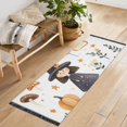 thumbnail image 1 of Yayeee Runner Rug for Bedroom 2'x6' Machine Washable Hallway Non Slip Mat, White Magical Halloween Girl, 1 of 8