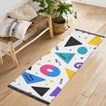 thumbnail image 1 of Yayeee Runner Rug for Bedroom 2'x6' Machine Washable Hallway Non Slip Mat, Yellow Retro Shapes, 1 of 8