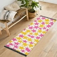 thumbnail image 1 of Yayeee Runner Rug for Bedroom 2'x6' Machine Washable Hallway Non Slip Mat, Yellow Stars Pattern, 1 of 8