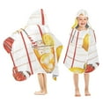 thumbnail image 1 of Yayeee Kids Hooded Towels Toddler Soft Absorbent Beach Bathing Wrap 50" x 23.5", Beach Crab, 1 of 5