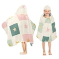 thumbnail image 1 of Yayeee Kids Hooded Towels Toddler Soft Absorbent Beach Bathing Wrap 50" x 23.5", Beige Abstract, 1 of 5