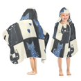 thumbnail image 1 of Yayeee Kids Hooded Towels Toddler Soft Absorbent Beach Bathing Wrap 50" x 23.5", Black and Blue Cat, 1 of 5