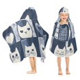 Yayeee Hooded Towels for Kids Soft Absorbent Bathing Wrap 50 x 23.5
