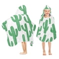 thumbnail image 1 of Yayeee Kids Hooded Towels Toddler Soft Absorbent Beach Bathing Wrap 50" x 23.5", Cactus Pattern, 1 of 5