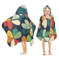thumbnail image 1 of Yayeee Kids Hooded Towels Toddler Soft Absorbent Beach Bathing Wrap 50" x 23.5", Green Clover Pattern, 1 of 5