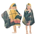 thumbnail image 1 of Yayeee Kids Hooded Towels Toddler Soft Absorbent Beach Bathing Wrap 50" x 23.5", Pink Sunset, 1 of 5
