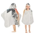thumbnail image 1 of Yayeee Kids Hooded Towels Toddler Soft Absorbent Beach Bathing Wrap 50" x 23.5", White Astronaut, 1 of 5