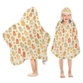 thumbnail image 1 of Yayeee Kids Hooded Towel with Hand Pockets Beach Soft Absorbent Bath Wrap 50 x 23.5 inch, Cute Cartoon Ghost Pattern, 1 of 5
