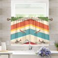 thumbnail image 1 of Yayeee Kitchen Curtains Tier Pair Light Filtering 27"x24" Rod Pocket Short Cafe Window Panel, Colorful Plane, 1 of 7