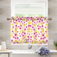 thumbnail image 1 of Yayeee Kitchen Curtains Light Filtering 27"x36" Rod Pocket Short Cafe Window Panel, Beige Stars, 1 of 7