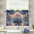 thumbnail image 1 of Yayeee Kitchen Curtains Light Filtering 27"x36" Rod Pocket Short Cafe Window Panel, Ethereal Mountain, 1 of 7