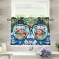thumbnail image 1 of Yayeee Kitchen Curtains Light Filtering 27"x36" Rod Pocket Short Cafe Window Panel, Red Goldfish, 1 of 7