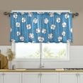 thumbnail image 1 of Yayeee Kitchen Curtains Set of 2 Light Filtering 57"x24" Over Sink Window Panels, Baseballs Pattern, 1 of 7