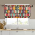 thumbnail image 1 of Yayeee Kitchen Curtains Set of 2 Light Filtering 57"x24" Over Sink Window Panels, Beige Jar, 1 of 7