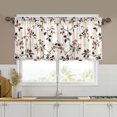 thumbnail image 1 of Yayeee Kitchen Curtains Tier Set of 2 Light Filtering 57"x24" Over Sink Window Panels, Floral Plaid, 1 of 7