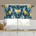thumbnail image 1 of Yayeee Kitchen Curtains Set of 2 Light Filtering 57"x24" Over Sink Window Panels, Lemon Leaves, 1 of 7