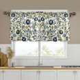thumbnail image 1 of Yayeee Kitchen Curtains Tier Set of 2 Light Filtering 57"x24" Over Sink Window Panels, Light Floral, 1 of 7