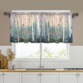 thumbnail image 1 of Yayeee Kitchen Curtains Set of 2 Light Filtering 57"x24" Over Sink Window Panels, Night Deer, 1 of 7