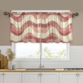 thumbnail image 1 of Yayeee Kitchen Curtains Tier Set of 2 Light Filtering 57"x24" Over Sink Window Panels, Soft Pink Pattern, 1 of 7