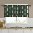 thumbnail image 1 of Yayeee Kitchen Curtains Tier Set of 2 Light Filtering 57"x36" Over Sink Window Panels, Beige Plants, 1 of 7