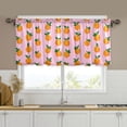 thumbnail image 1 of Yayeee Kitchen Curtains Tier Set of 2 Light Filtering 57"x36" Over Sink Window Panels, Cartoon Oranges, 1 of 7